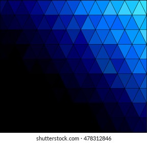 Blue Square Grid Mosaic Background, Creative Design Templates