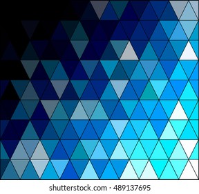 Blue Square Grid Mosaic Background, Creative Design Templates