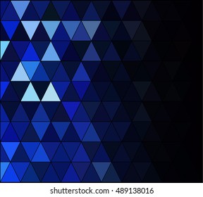Blue Square Grid Mosaic Background, Creative Design Templates