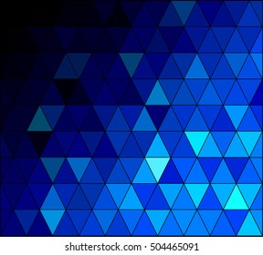 Blue Square Grid Mosaic Background, Creative Design Templates