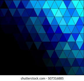 Blue Square Grid Mosaic Background, Creative Design Templates