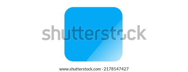 Blue Square Icon Gradient On One Stock Vector (Royalty Free) 2178547427