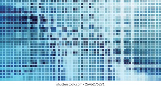Blue Square Japanese Pattern Background