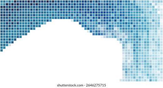 Blue Square Japanese Pattern Background