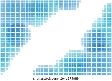 Blue Square Japanese Pattern Background