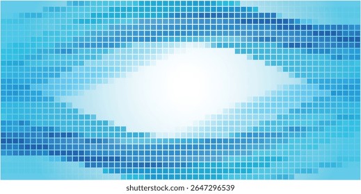 Blaues Quadrat, japanischer Hintergrund