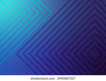 Blue square line pattern presentation background. vector illustration.