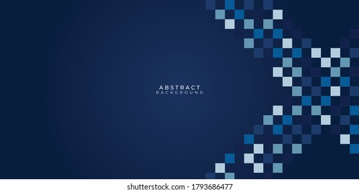 Blue square lines pattern triangle abstract background with modern and futuristic corporate concept for presentation design	