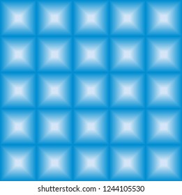 Blue Square Modern Background. 
Fabric, tablecloth, web page pattern.