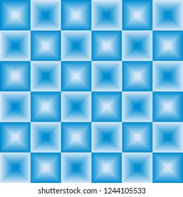 Blue Square Modern Background. 
Fabric, tablecloth, web page pattern.