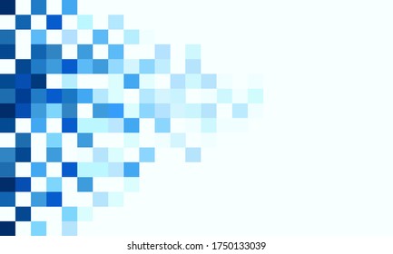 blue square mosaic background. Vector illustration.