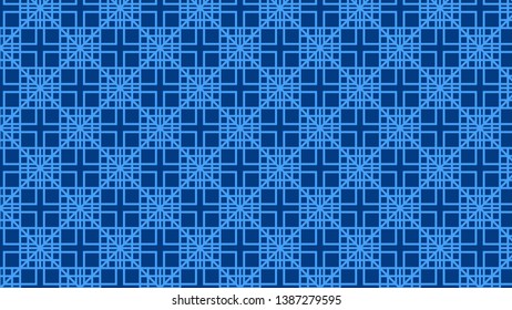 Blue Square Pattern Vector Eps