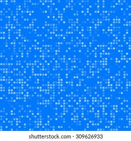 Blue square pixel mosaic background