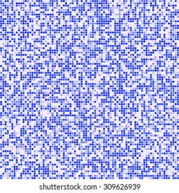 Blue square pixel mosaic background