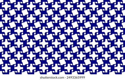 Blue Square, plus cross grid block arrange in square cross grid seamless Pattern design for fabric printing, vintage patter