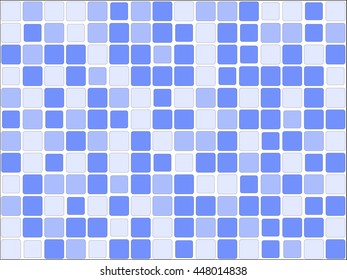 Blue Square Tiles Texture background