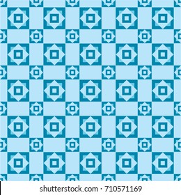 The blue square in tone of blue pattern. Vector background.