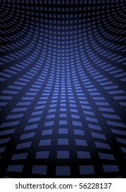 Blue squared abstract vector scene  illustration