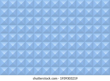 Blue squares background. Mosaic tiles pattern. Seamless vector illustration.