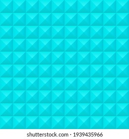 Blue squares background. Mosaic tiles pattern. Seamless vector illustration.