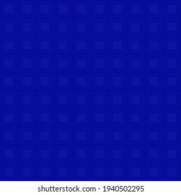 Blue squares background. Mosaic tiles pattern. Seamless vector illustration.