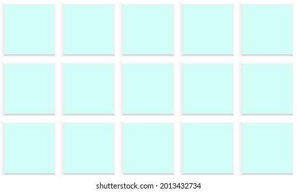Blue squares background. Mosaic tiles. Seamless vector illustration.