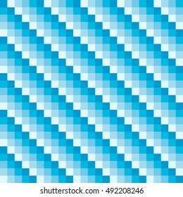blue squares with different shades of blue diagonal form of the winter ice pattern, vector for print or website design