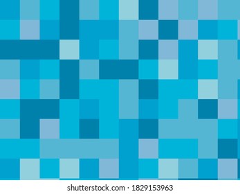 Blue squares geometric pattern. Geometric background. Vector illustration