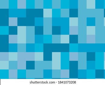 Blue squares geometric pattern. Geometric background. Vector illustration