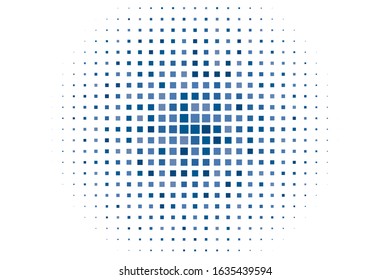 Blue squares in modern style on white background f