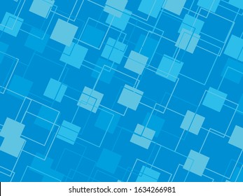 Blue squares in retro style.