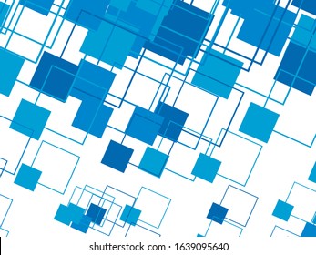 Blue squares in retro style.
