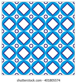 Blue squares. Seamless pattern.