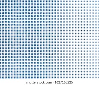 Blue squares in trendy style on white background. Decorative backdrop vector. Light blue background. Ceramic floor tiles. Light pattern. Abstract graphic design. Material design.