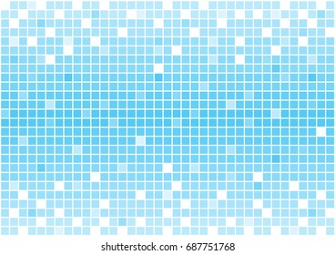 blue squares vector background, color abstract design with bright squares isolated on white