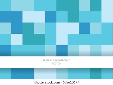blue squares vector background with place for your text
