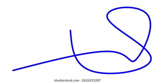 blue squiggly curly lines. blue squiggly line strokes. Swoosh, swash underline stroke set. Abstract wavy thin lines. Scribble elements.