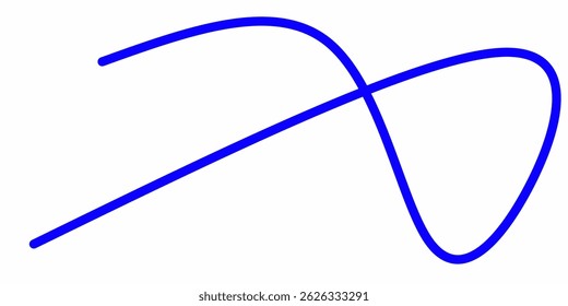 blue squiggly curly lines. blue squiggly line strokes. Swoosh, swash underline stroke set. Abstract wavy thin lines. Scribble elements.