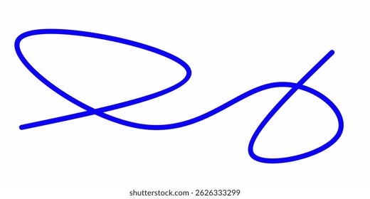blue squiggly curly lines. blue squiggly line strokes. Swoosh, swash underline stroke set. Abstract wavy thin lines. Scribble elements.