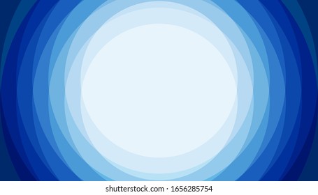 Blue Stack Circle Abstract Background with Copy space
