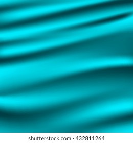 Blue stage curtain. Performance and event, ceremony and show, vector illustration