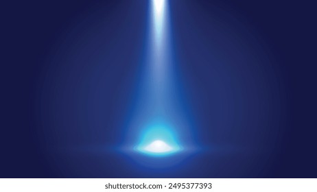 Blue Stage light background, bright light, backdrop.