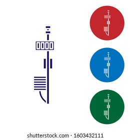 Blue Standalone sensor icon isolated on white background. Set color icons in circle buttons. Vector Illustration