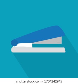blue stapler icon- vector illustration