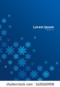 BLUE STAR ASTERISK SNOWFLAKE BACKGROUND