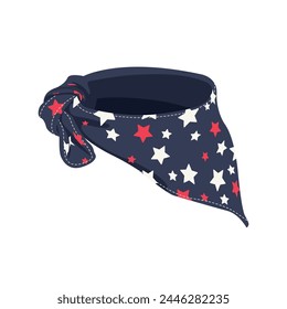 Blue Star Bandana dog illustration