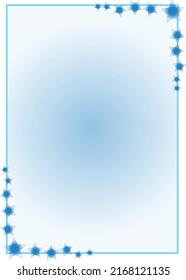 Blue Star Border Vector Design