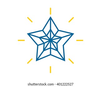 blue star gem diamond emerald sapphire crystal image icon