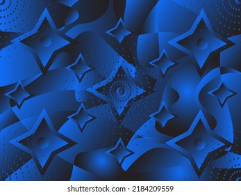 blue star gradient abstract background
