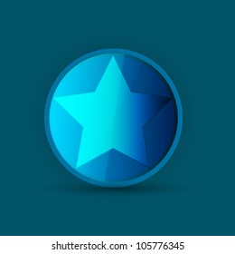 blue star icon on blue